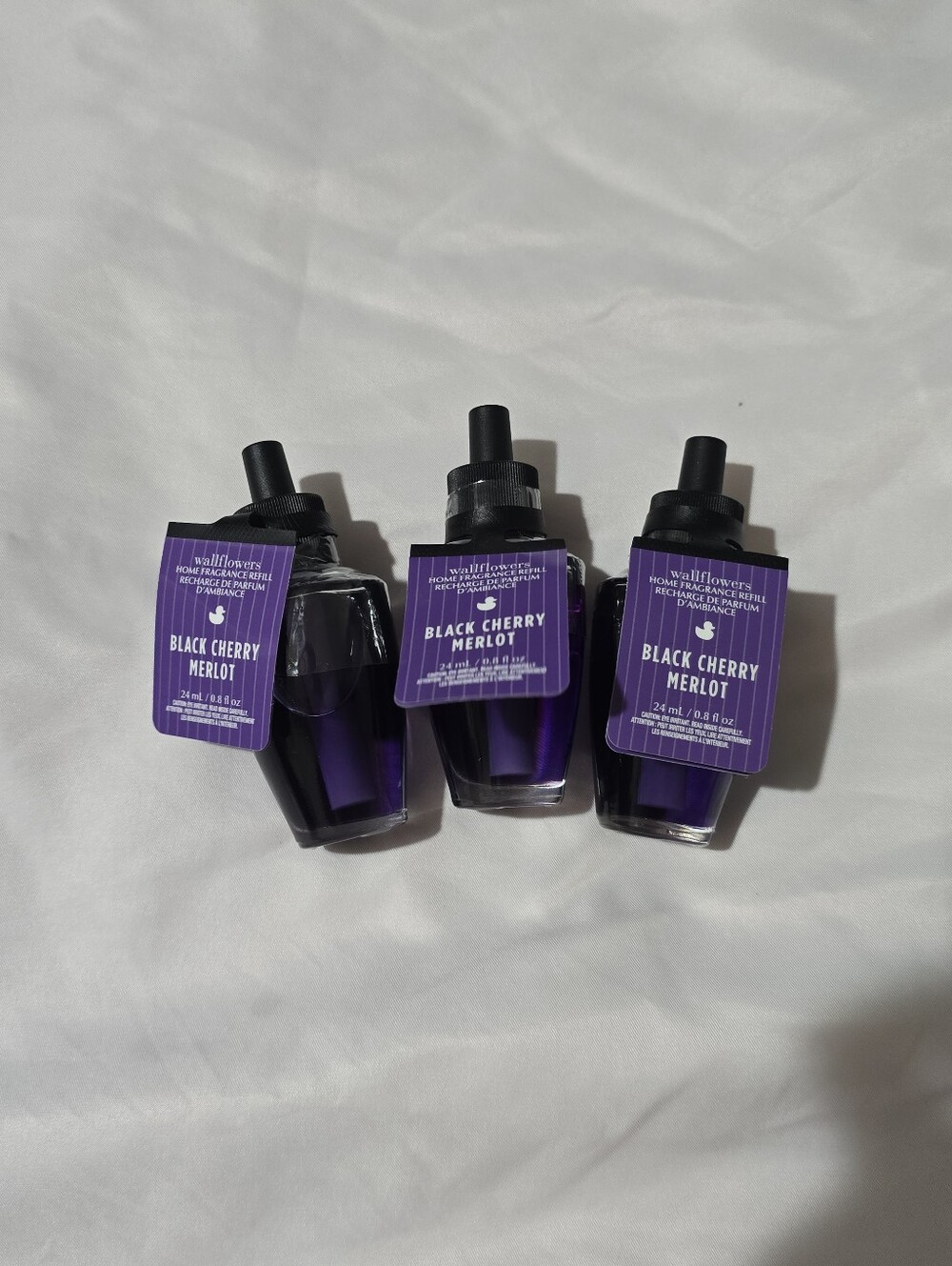 NWT White Barn Wallflowers Home Fragrance Refill Black Cherry Merlot 3pcs